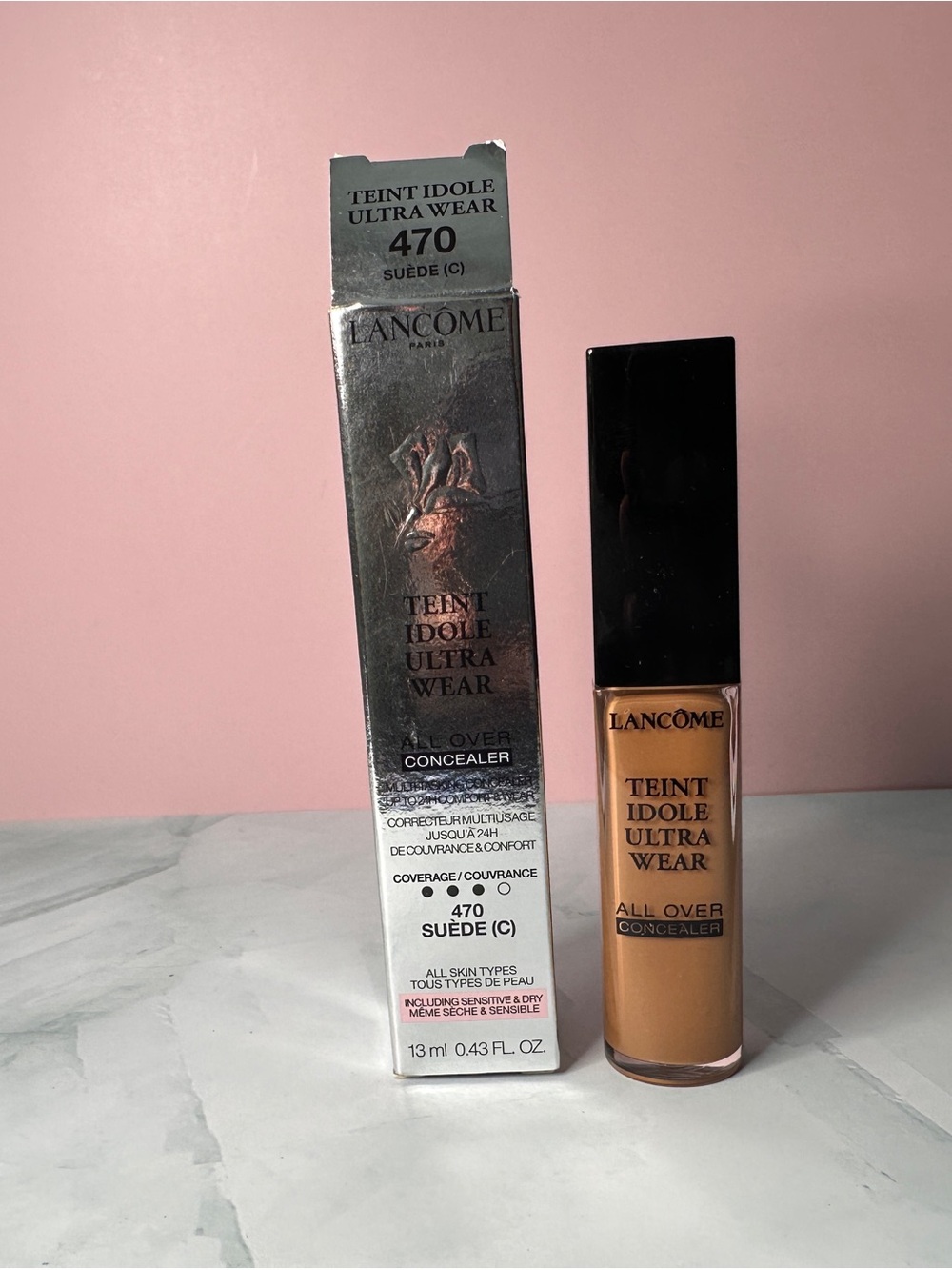 Lancome Teint Idole Ultra Wear All Over Concealer - 470 Suède (Beige)